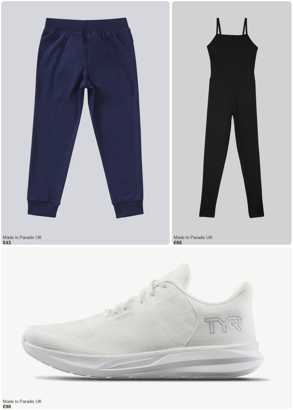 The complete outfit featuring TYR Trainers TYR Techknit RNR-1
