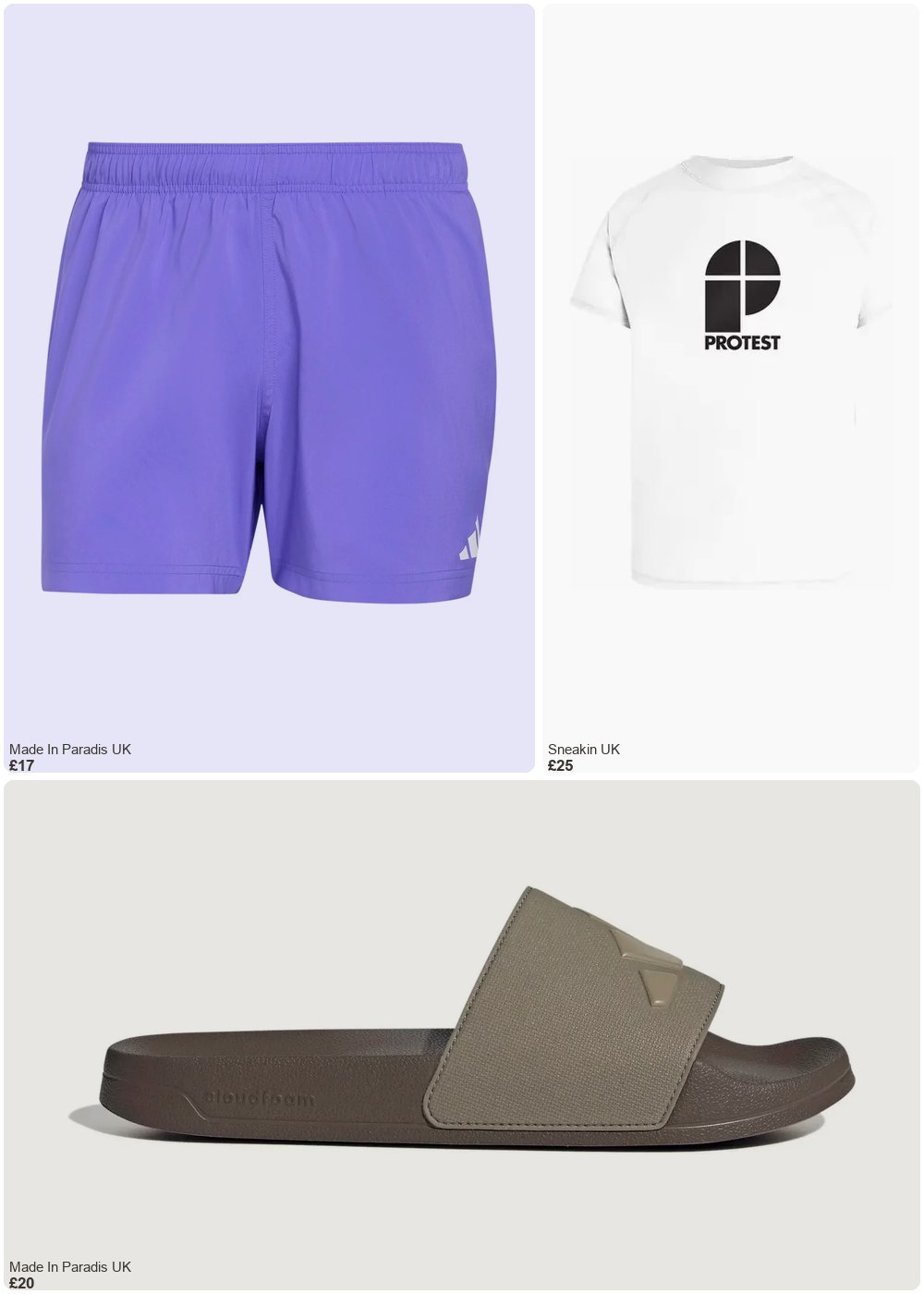 The complete outfit featuring Adidas Swim shorts adidas