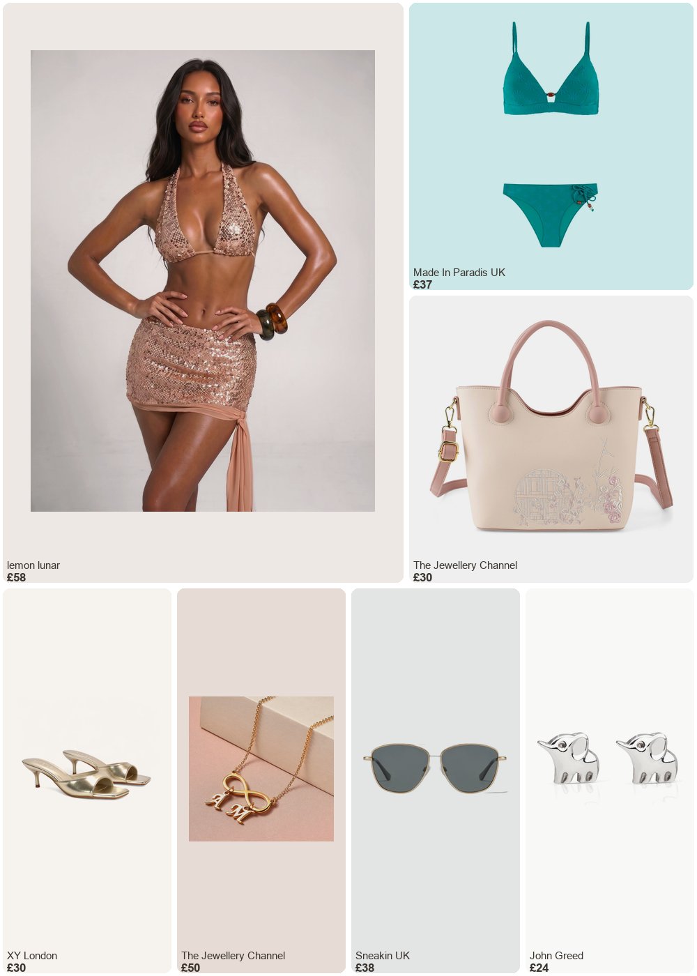 The complete outfit featuring TJC Designer Inspired Tote Handbag with Shoulder Strap - Pink & Off White