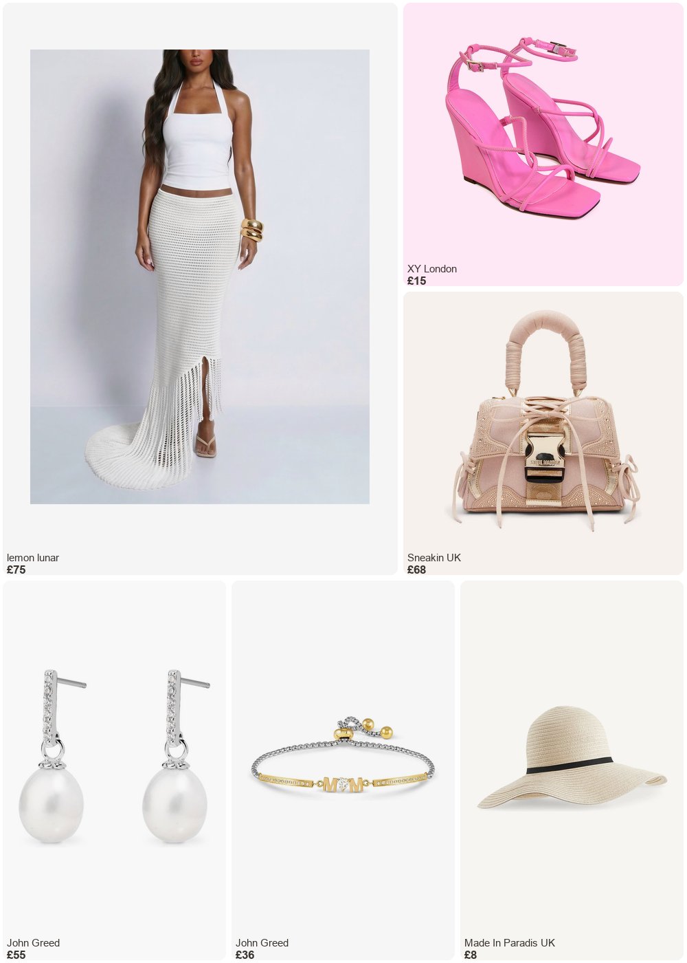 The complete outfit featuring 1 The White Crochet Dual-Wear Skirt Dress