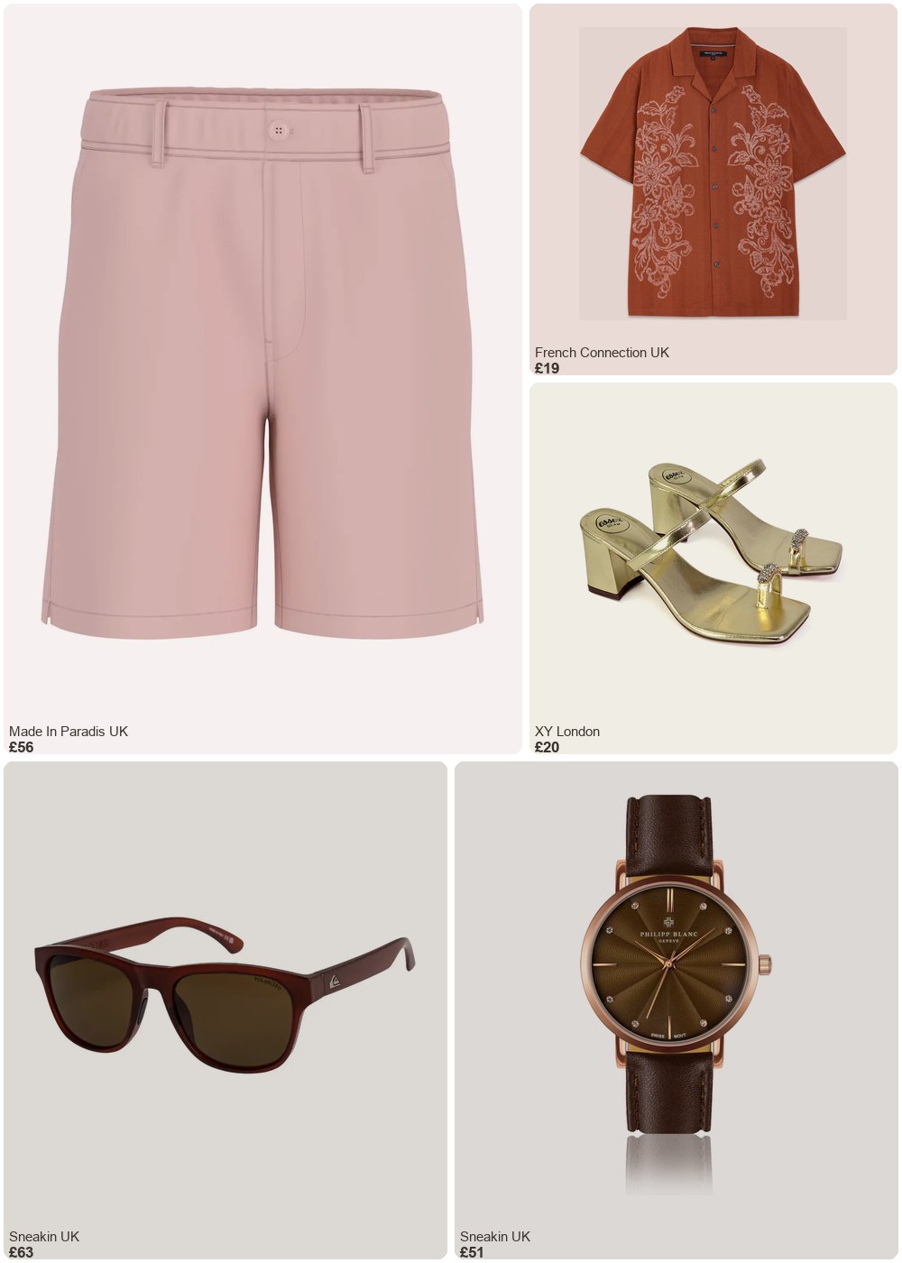 The complete outfit featuring Guess Poplin beach shorts Guess