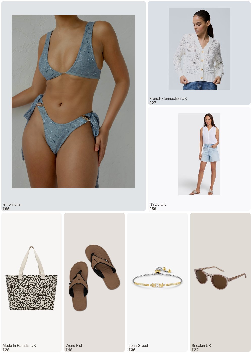 The complete outfit featuring 1 THE SEQUIN LACE BIKINI
