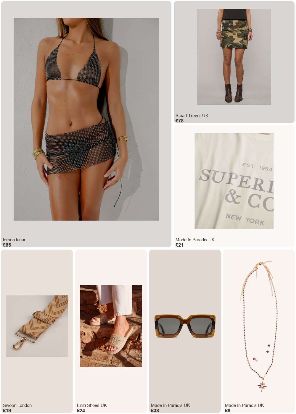 The complete outfit featuring Swoon London Tan Herringbone Bag Strap