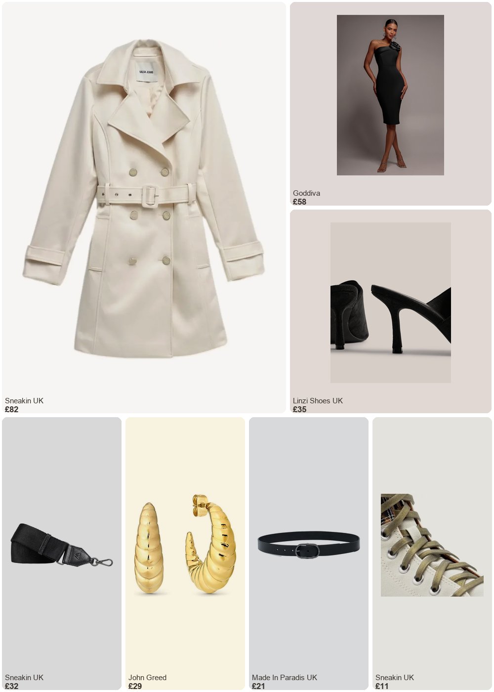 The complete outfit featuring Salsa Jeans Satin Trench Coat Women Salsa Jeans