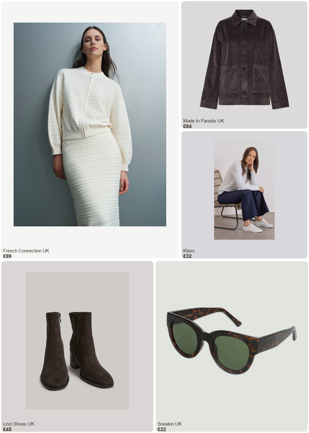 The complete outfit featuring Linzi Linzi Shoes - Orlando Grey Block Heeled Ankle Boots- 7
