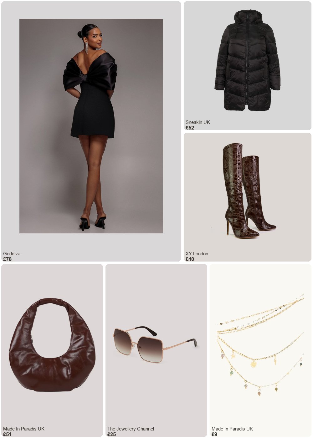 The complete outfit featuring xylondon Nora Pointed Toe Zip Fastening Knee High Stiletto Heel Long Boots in Black PU - Brown / UK 7 | EU 40 | US 9