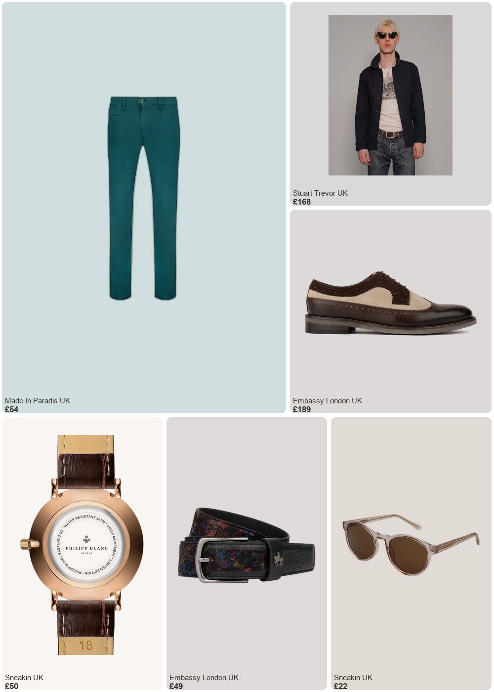 The complete outfit featuring Embassy London Alexander - Tan & Brown - Men's Multi-Textured Leather & Suede Wingtip Brogue