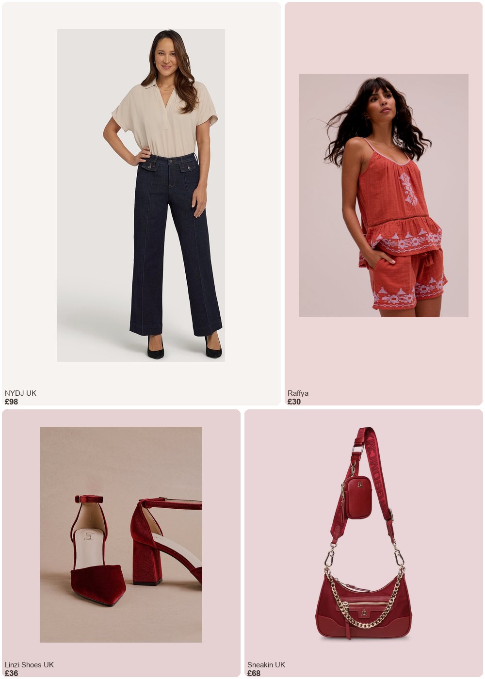 The complete outfit featuring Raffya Store Lilly Spaghetti Strap Embroidered Cami In Brown - 12