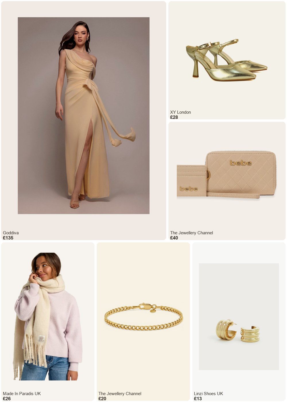 The complete outfit featuring TJC La Bella Handmade Yellow Gold Plated Sterling Silver Curb Bracelet (Size - 7.5)