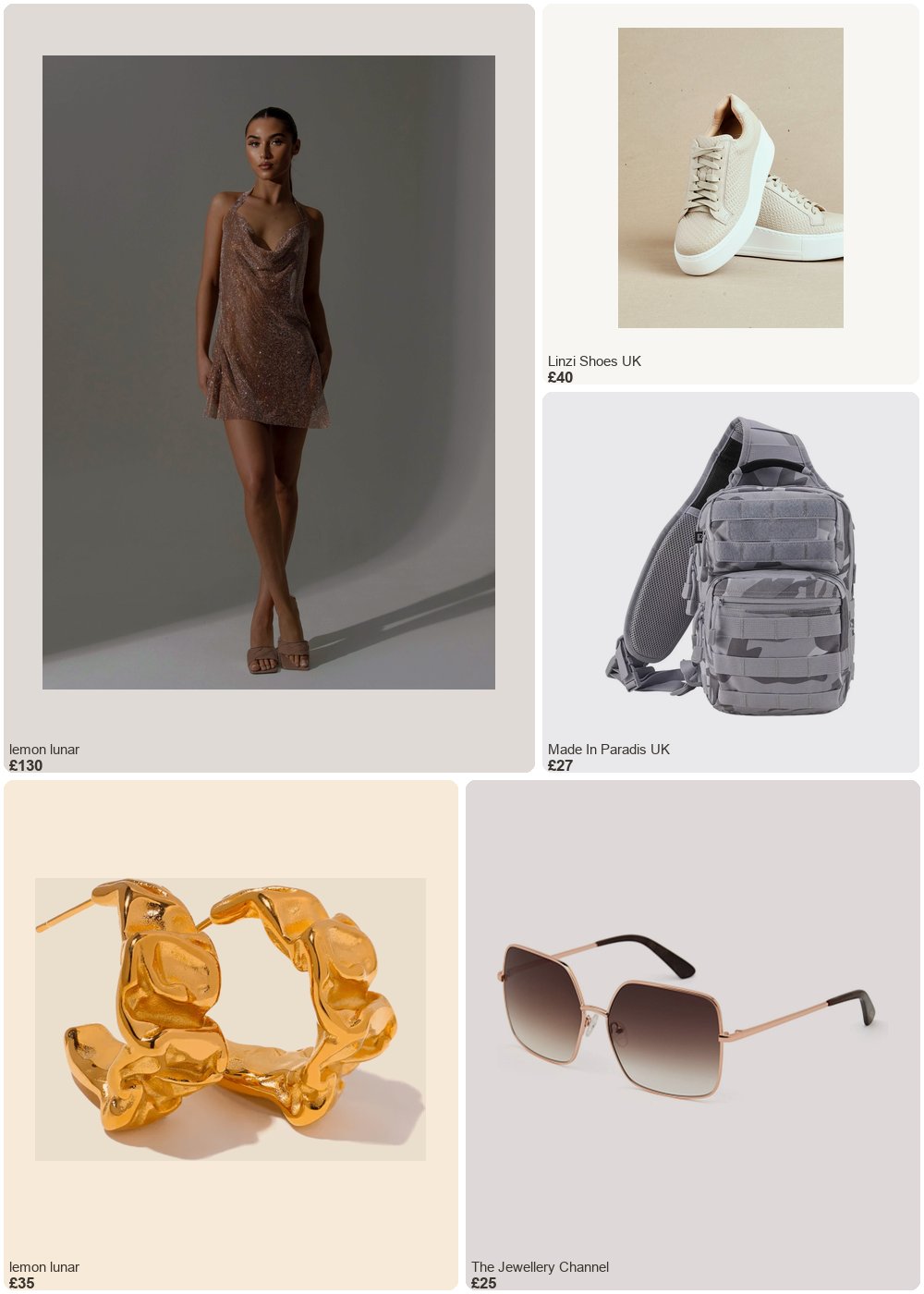The complete outfit featuring THE ALANNAH DIAMANTE DRESS