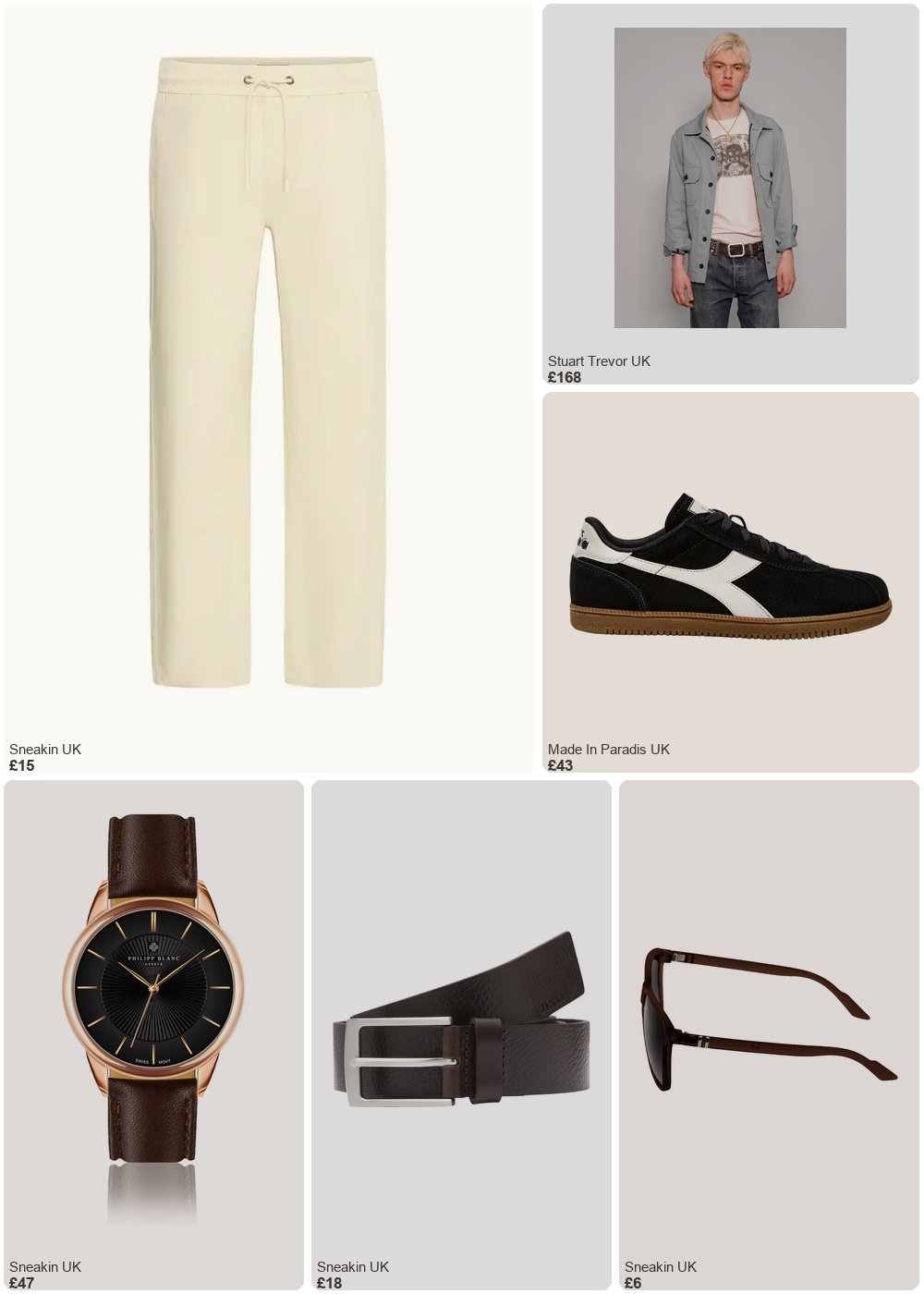 The complete outfit featuring STUART TREVOR Cotton Workshirt in Grey