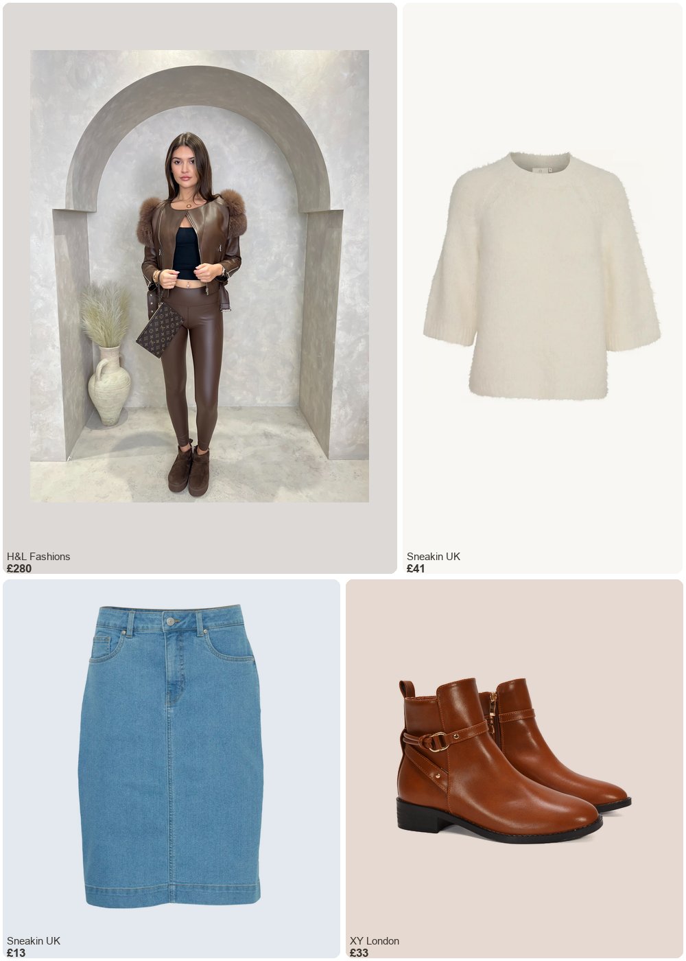 The complete outfit featuring fransa Denim skirt for women fransa Fxdenima 2