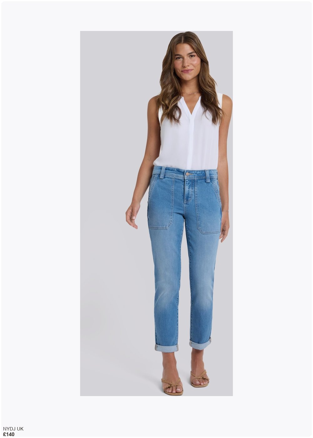 The complete outfit featuring Nydj Margot Girlfriend Jeans | Vista Lake