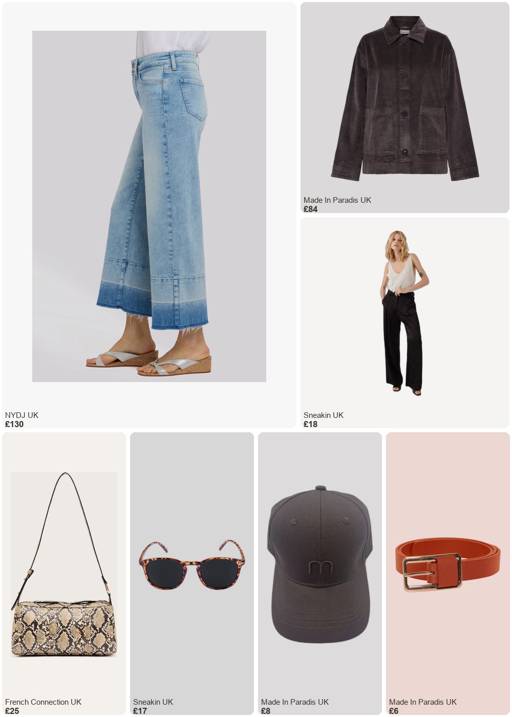 The complete outfit featuring French Connection Snakeskin Handle Baguette Bag Python