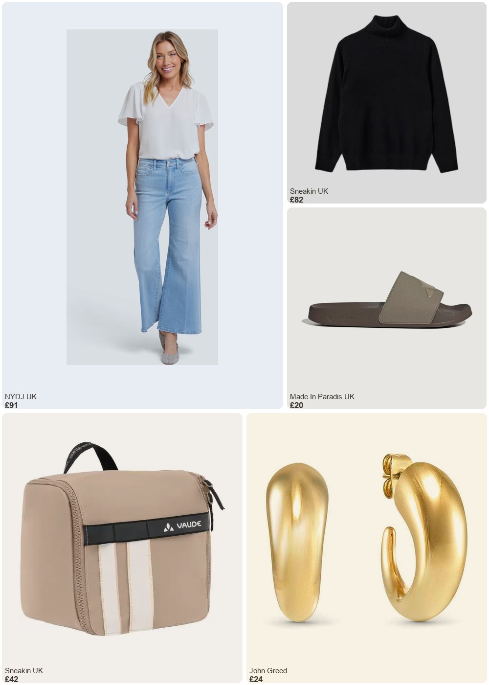 The complete outfit featuring Nydj Mia Palazzo Ankle Jeans With High Rise | Canary Beach