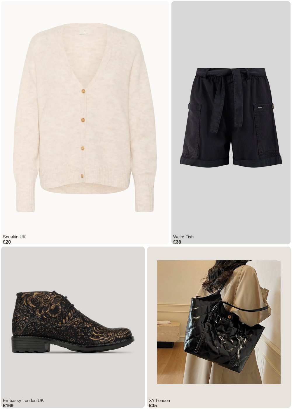 The complete outfit featuring Kaffe Women's V-neck cardigan KAFFE Iris