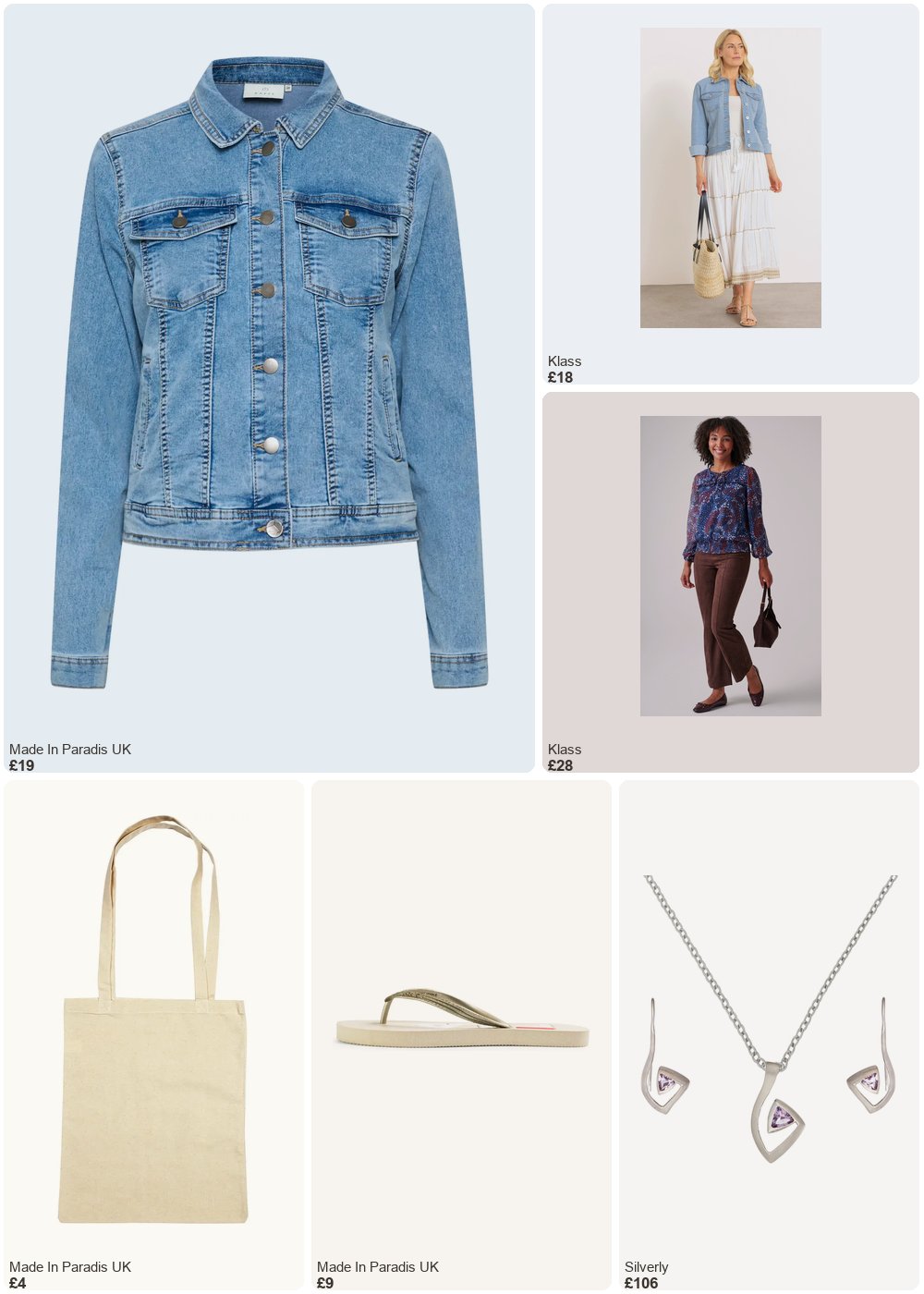 The complete outfit featuring Kaffe Women's denim jacket KAFFE Vicky