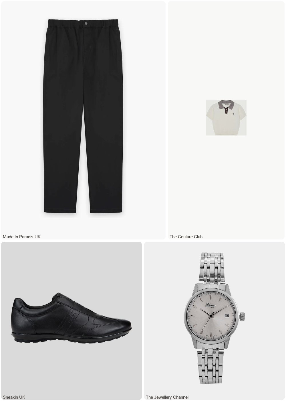 The complete outfit featuring TCC KNITTED COLLAR POLO TOP - CREAM