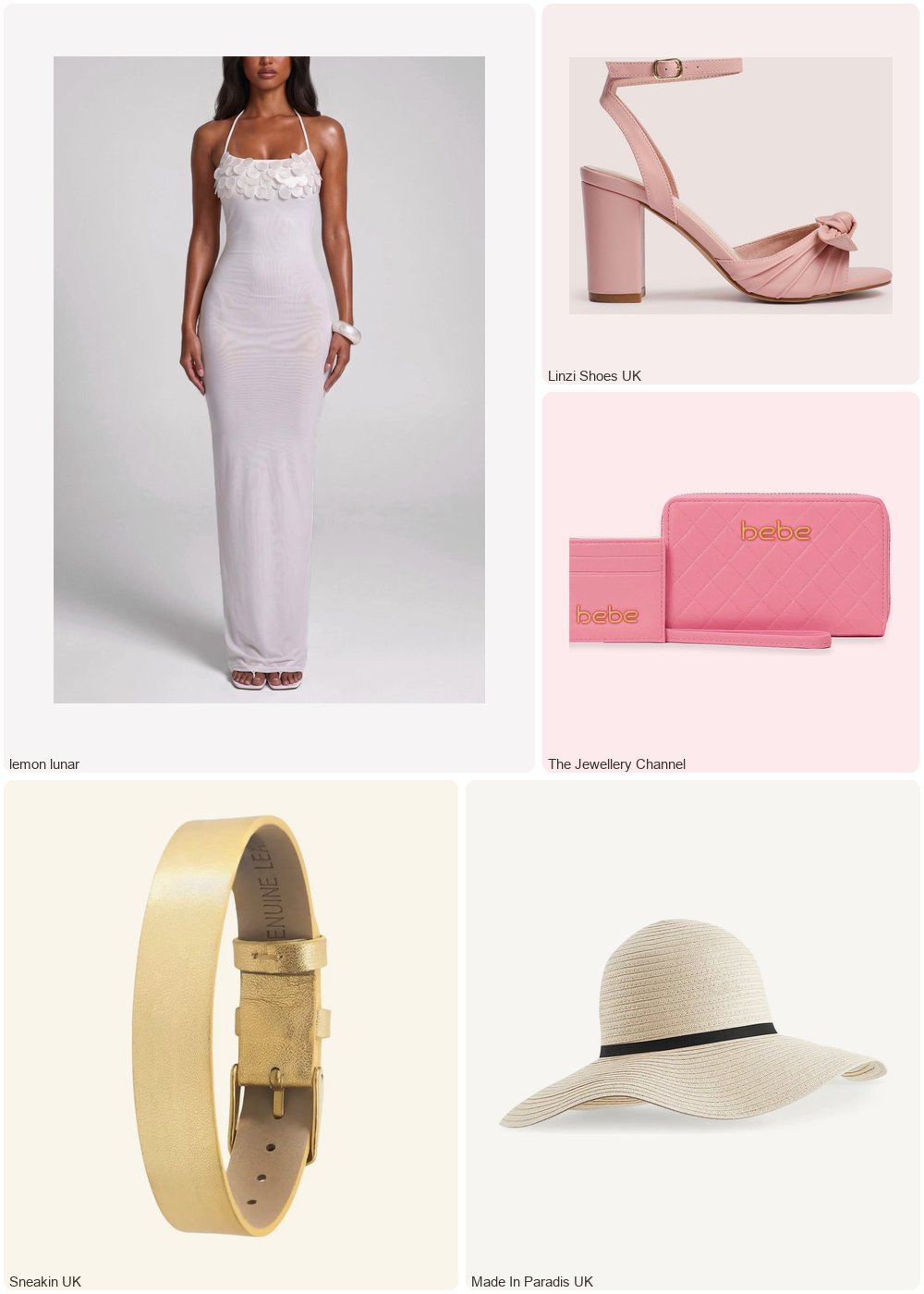 The complete outfit featuring Linzi Linzi Shoes - Dusky Pink Faux Leather Heeled Sandals With Bow Detail- 6