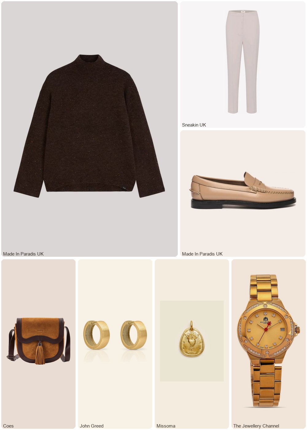 The complete outfit featuring Lee Woman sweater Lee Chocolate Torte