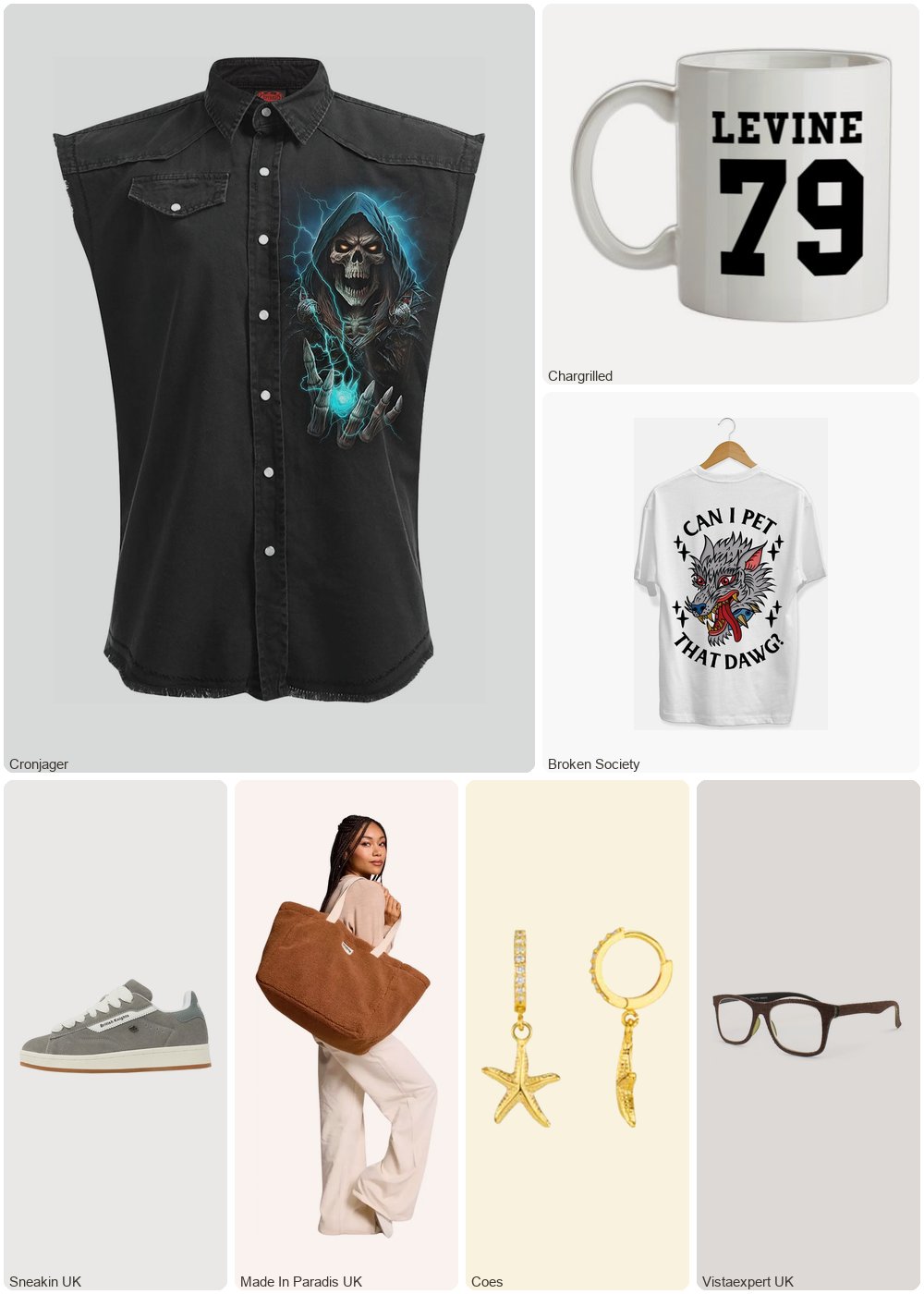 The complete outfit featuring Spiral Direct DEAD METAL - Sleeveless Stone Washed Worker Black