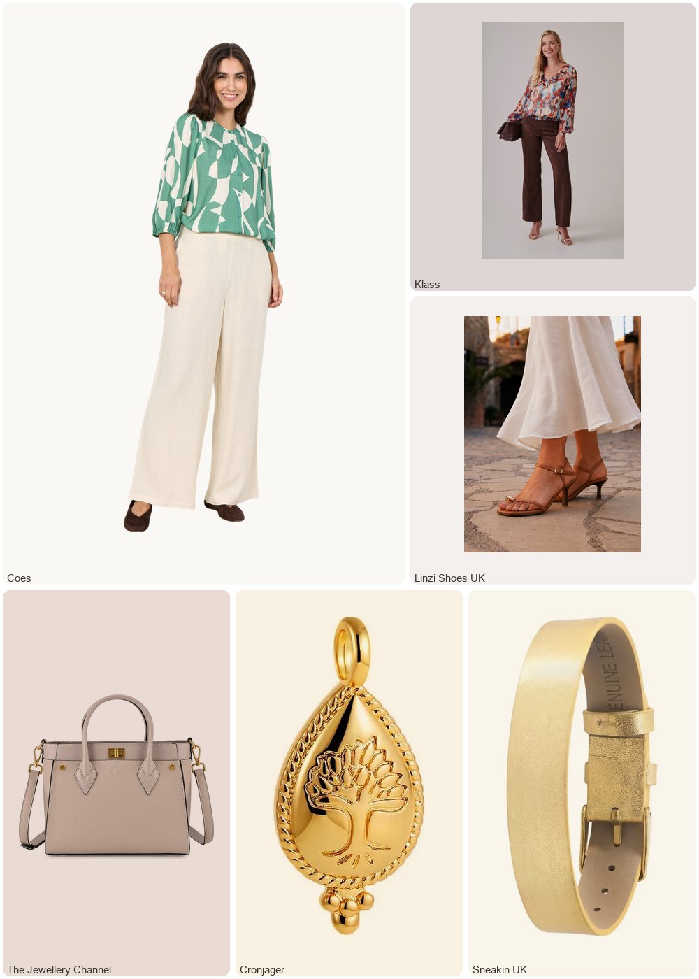 The complete outfit featuring Savaé Design Spiritual Journey Charms