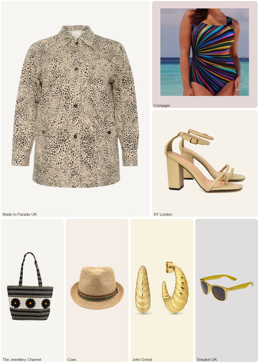 The complete outfit featuring Michan Direct Plus size one-piece swimsuit