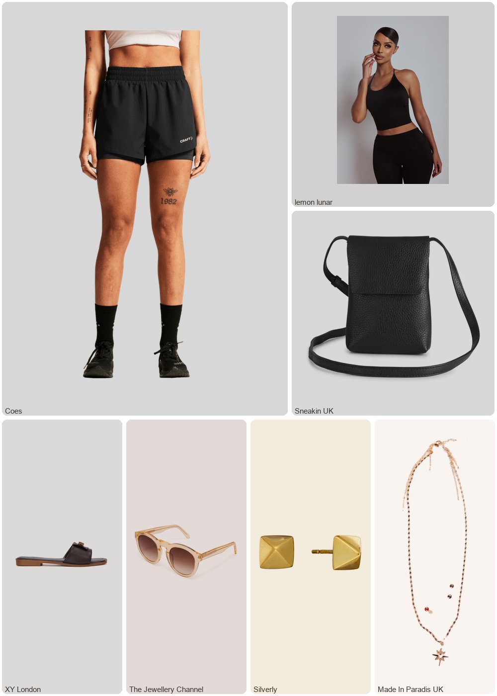 The complete outfit featuring XY London Siena Slip On Flat Sandals Square Toe Fold Over Strap Slides in Gold Metallic - Brown / UK 6 | EU 39 | US 8
