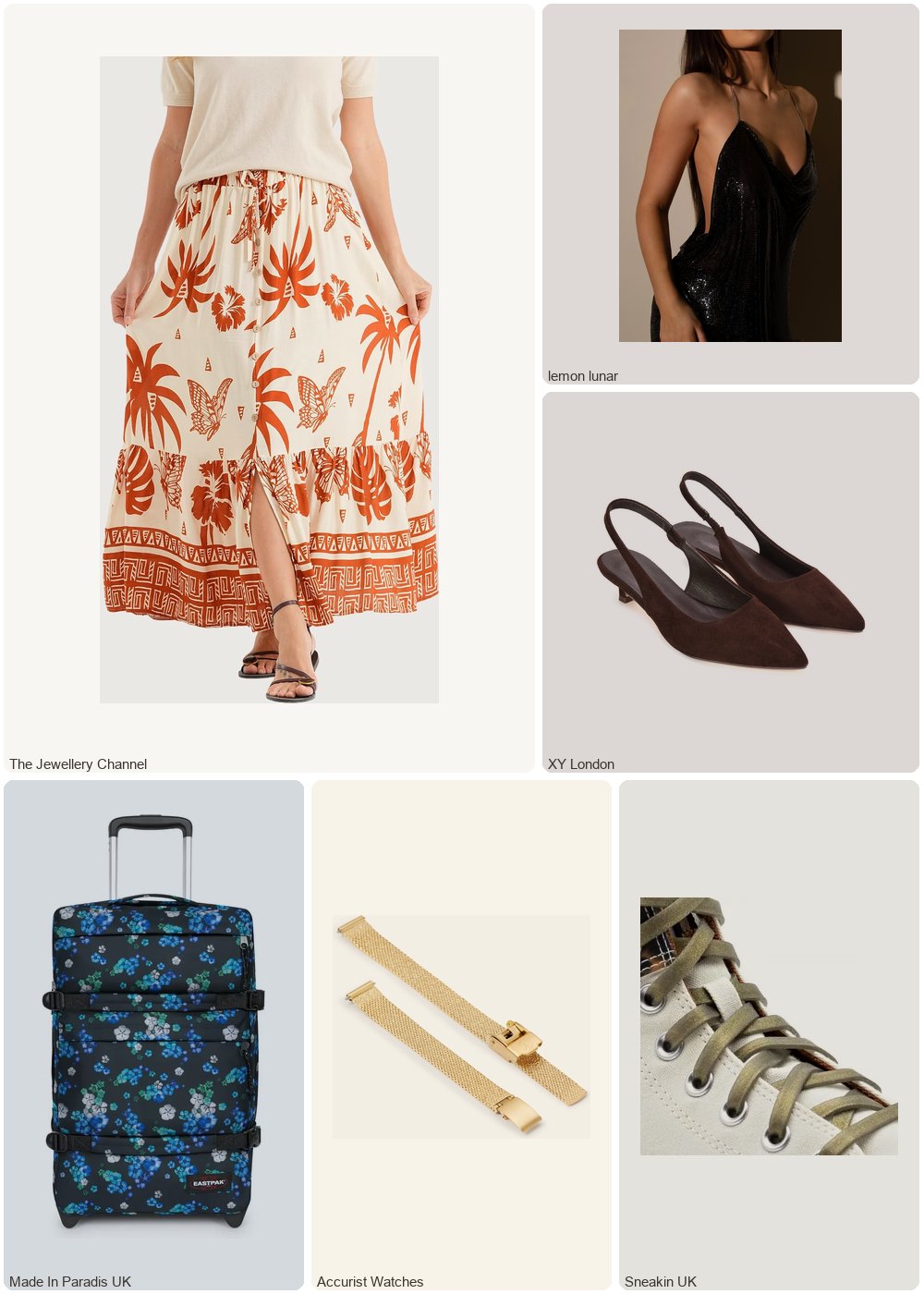 The complete outfit featuring TJC La Marey Printed Buttoned Skirt (Size - L/XL, 16-22) - Cream & Brown