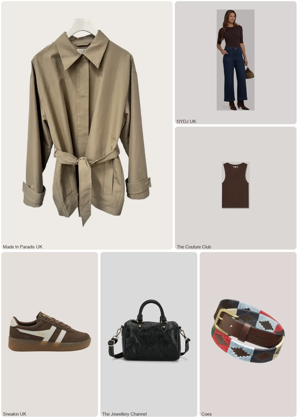 The complete outfit featuring TCC EMBLEM RIB VEST TOP - BROWN