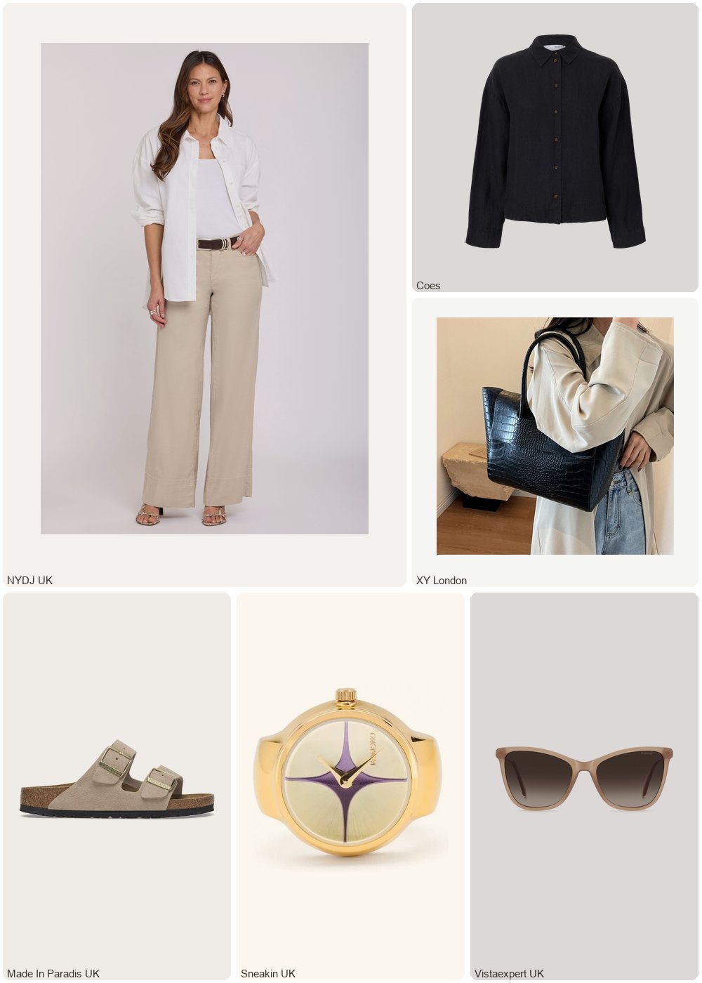The complete outfit featuring Nydj 5 Pocket Wide Leg Trouser In Stretch Linen With Super High Rise | Feather