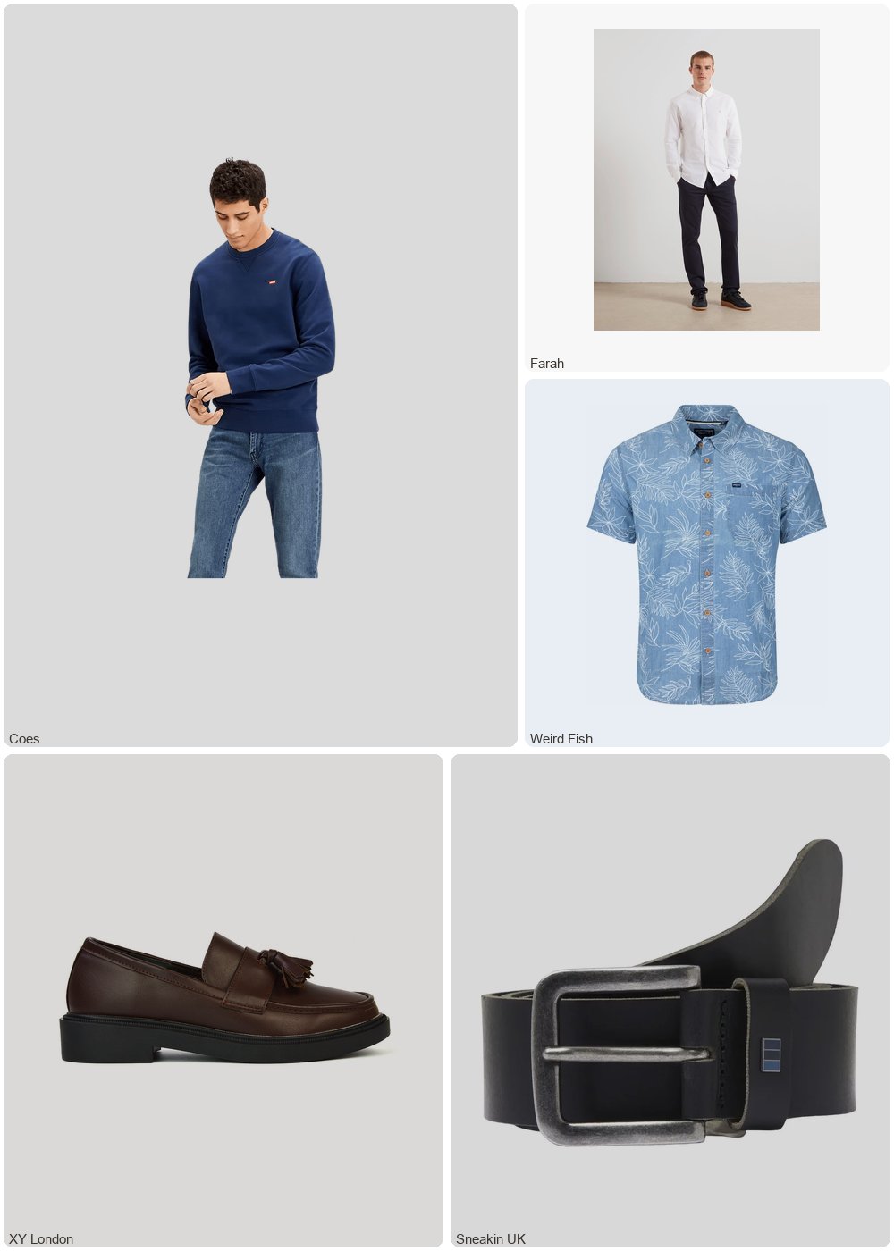 The complete outfit featuring Levis Levi's New Original Crew Neck Jumper