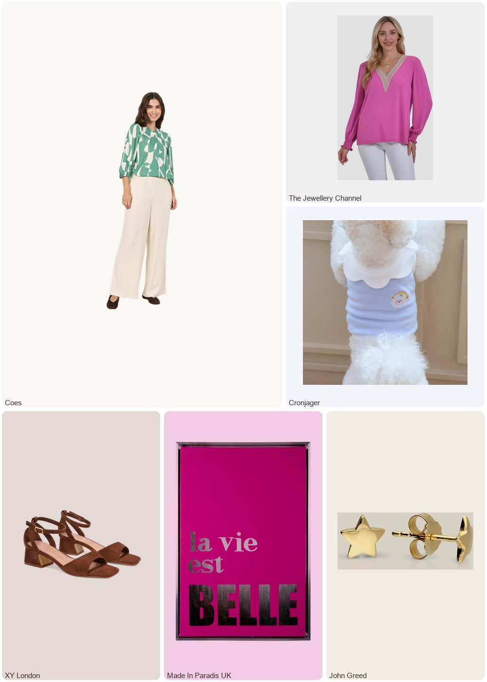 The complete outfit featuring Present Time La vie est belle wall decoration Present Time Medium
