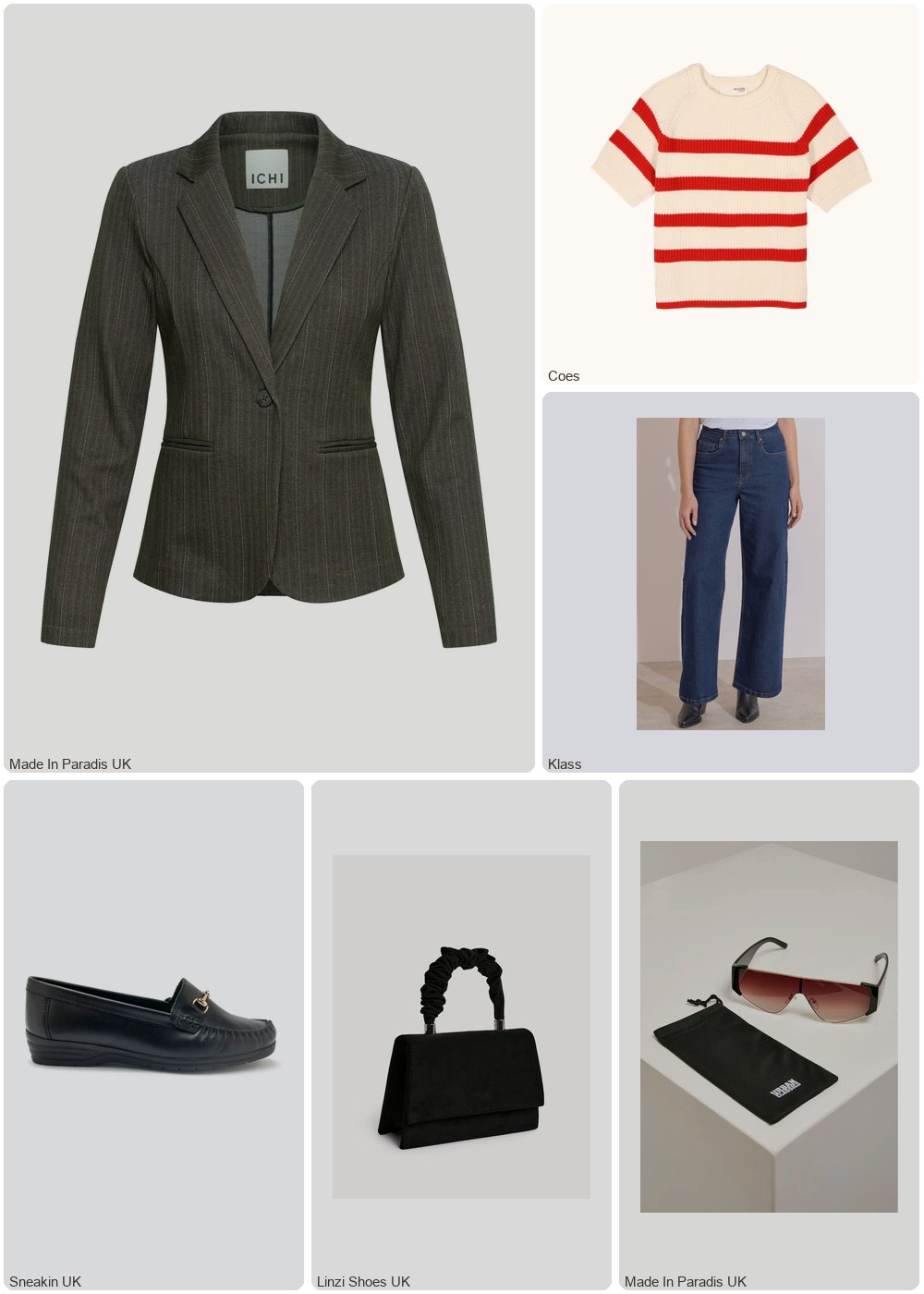 The complete outfit featuring Ichi Women's blazer Ichi Kate Pinelle