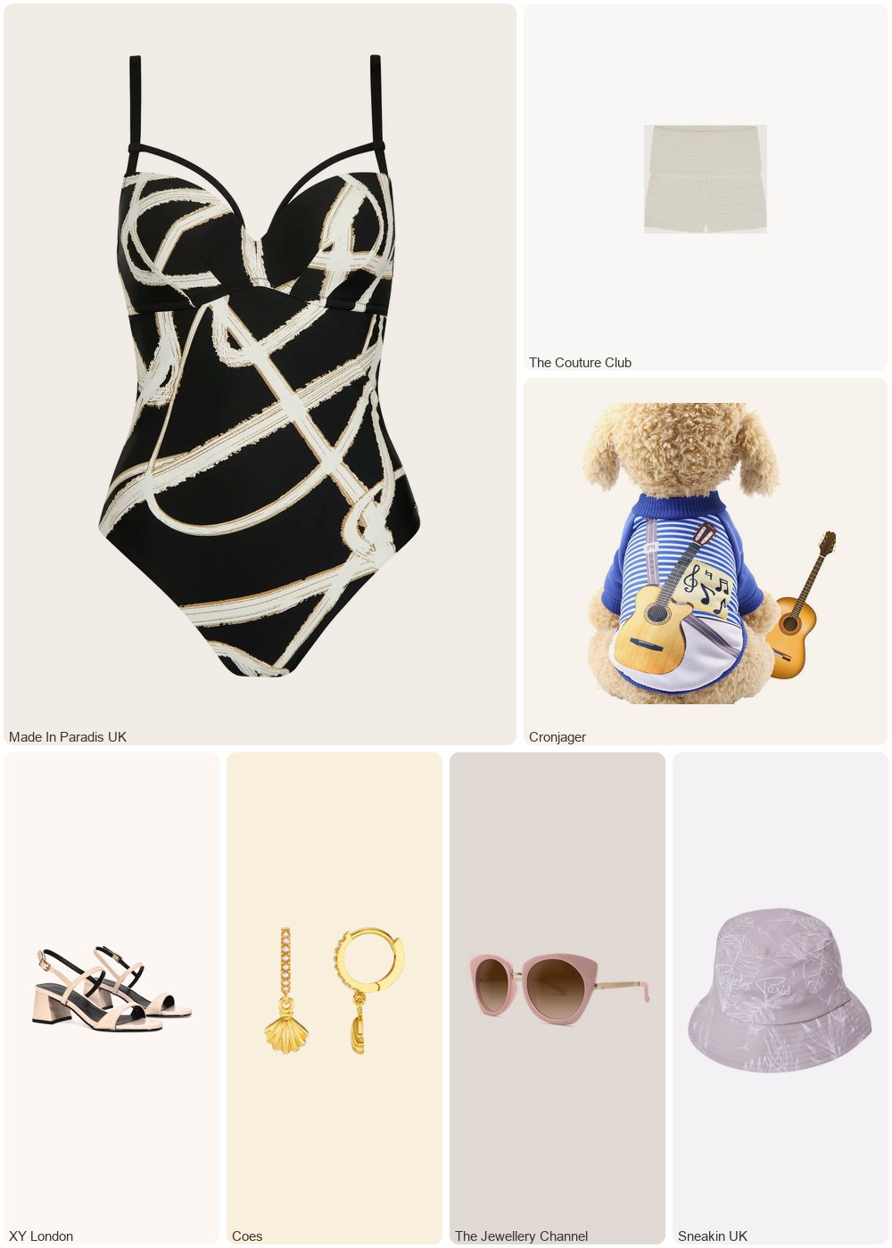 The complete outfit featuring Lisca Women's 1-piece swimsuit Lisca Honolulu