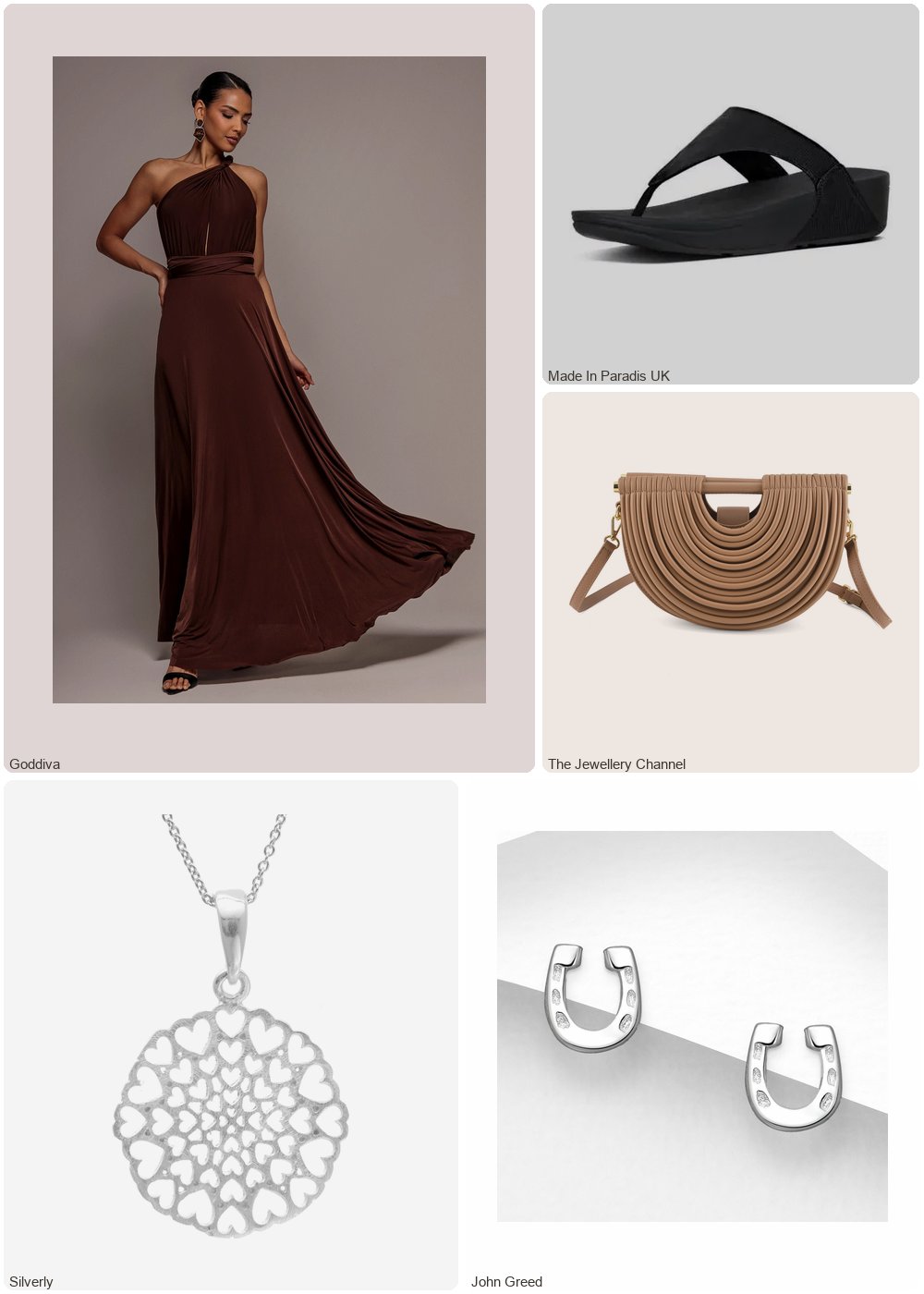 The complete outfit featuring John Greed John Greed Signature Silver Textured Horseshoe Stud Earrings