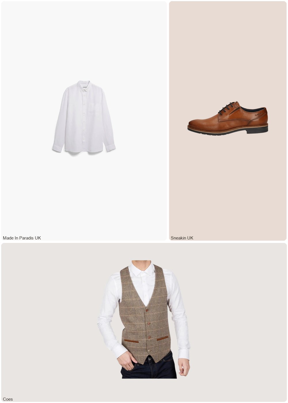 The complete outfit featuring Marc Darcy Marc Darcy Ted Tweed Suit Waistcoat