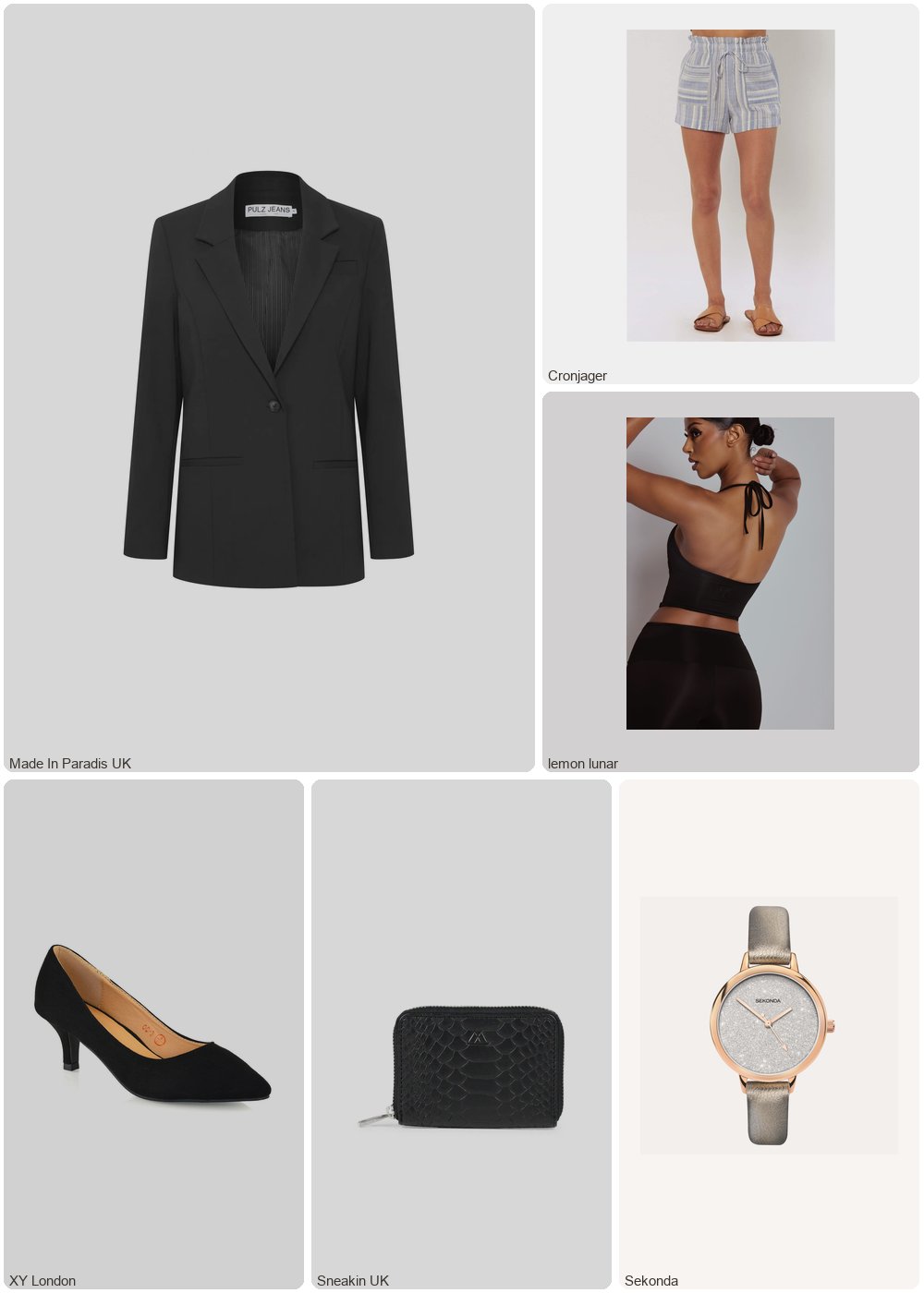 The complete outfit featuring Pulz Jeans Women's blazer Pulz Jeans Bindy