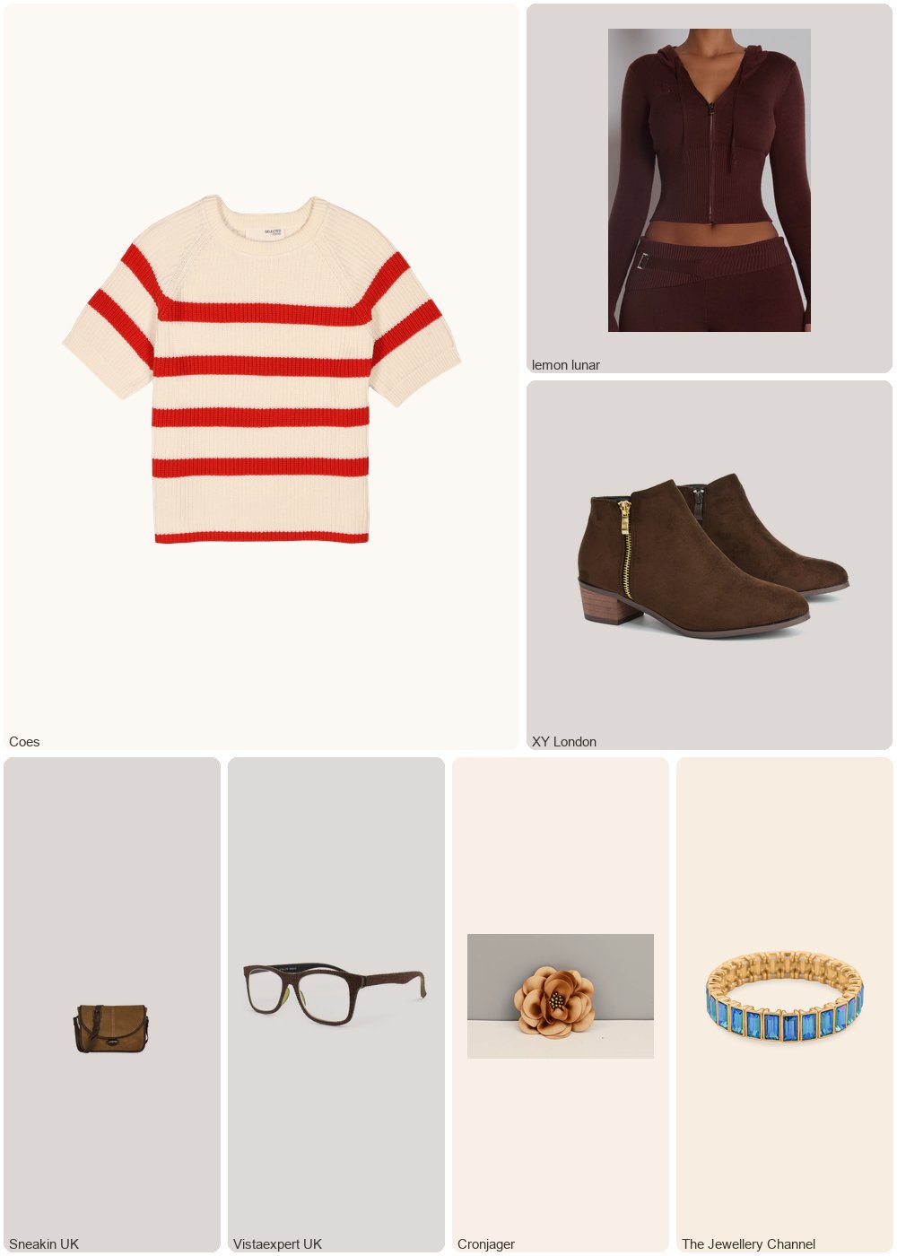 The complete outfit featuring 1 The LL Knit Flare Trousers Brown