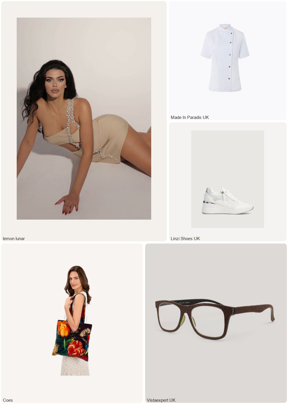 The complete outfit featuring Linzi Linzi Shoes - White & Silver Wedged Trainer With Zip Detail- 7