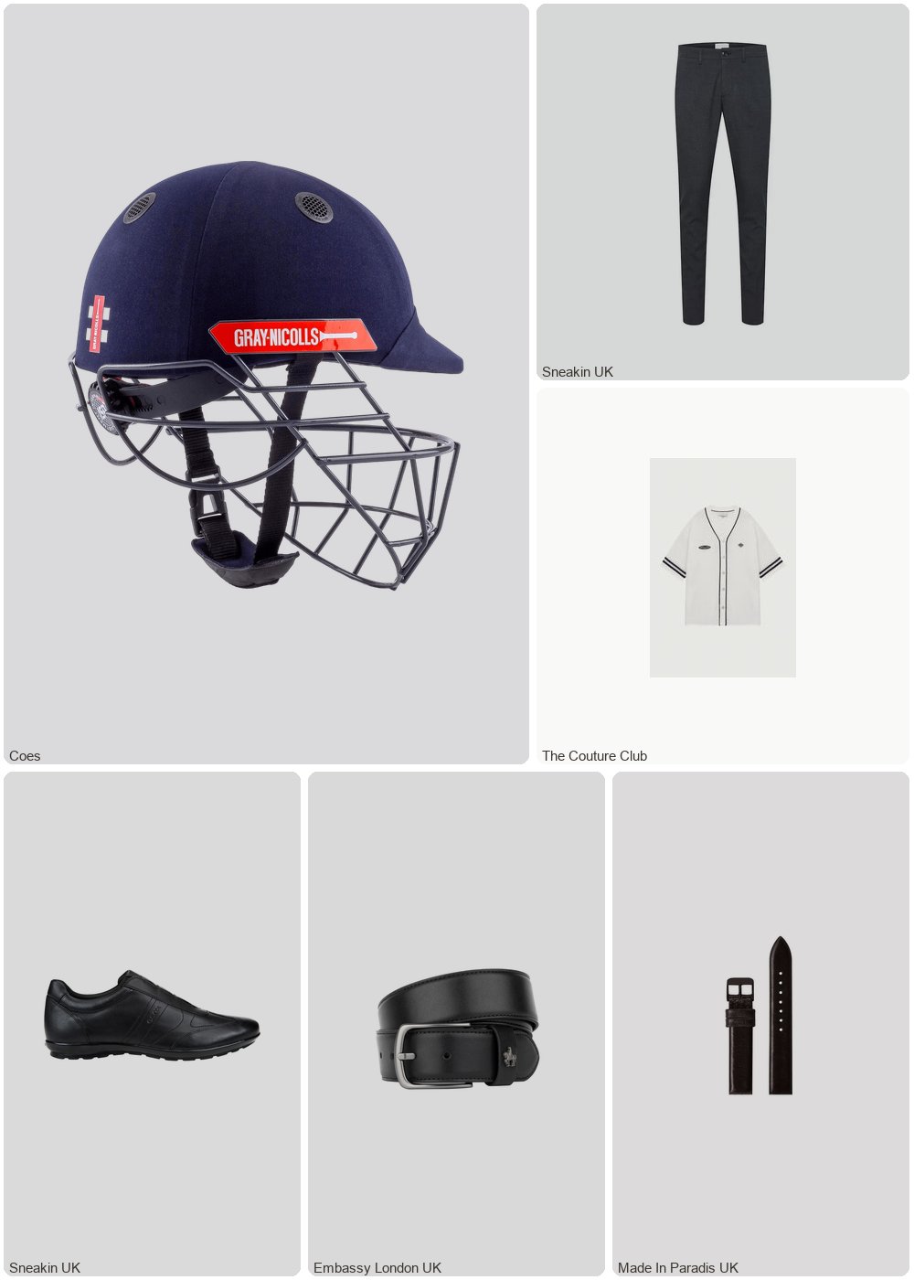 The complete outfit featuring Gray Nicolls Gray Nicolls Atomic 360 Cricket Helmet