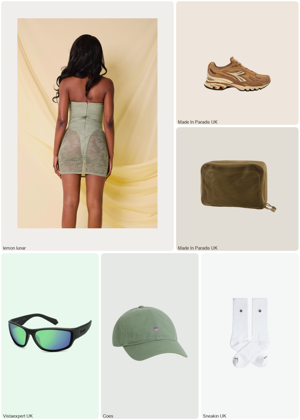 The complete outfit featuring 1 THE LACE MINI DRESS