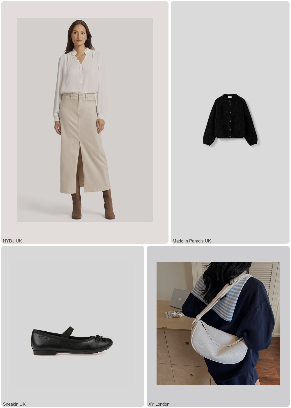 The complete outfit featuring Geox Ballet flats woman Geox Plie' smooth leath
