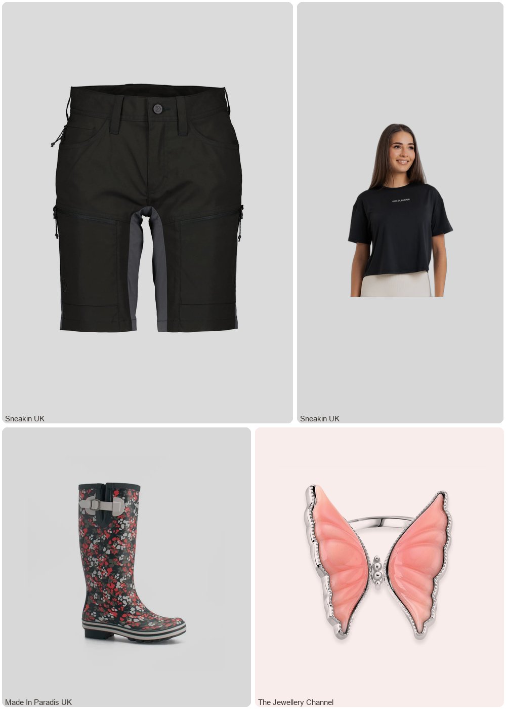 The complete outfit featuring Rouchette Women's rain boots Rouchette Memories