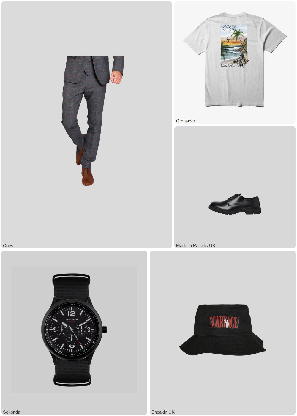 The complete outfit featuring Marc Darcy Marc Darcy Jenson Check Suit Trouser