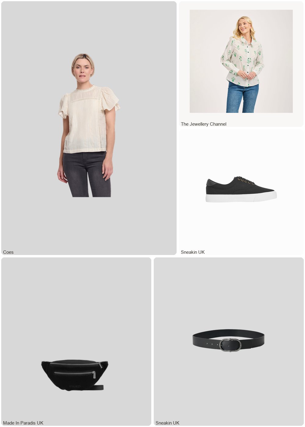 The complete outfit featuring Ryłko Leather bum bag for women Ryłko