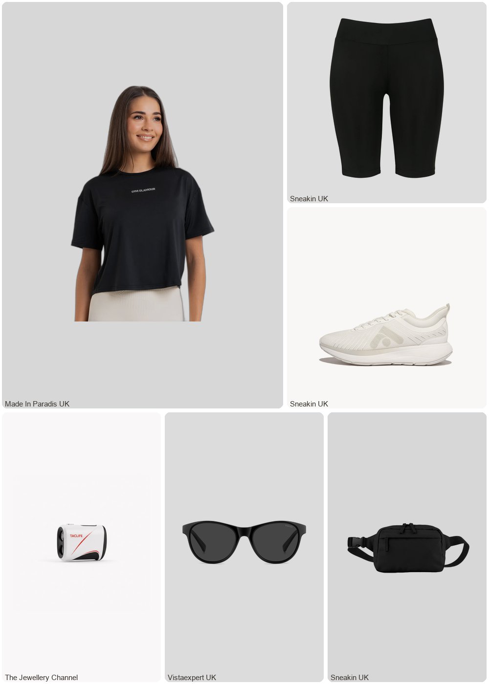 The complete outfit featuring Polaroid Polaroid PLD 8066/S 807/M9 Junior Sunglasses Polycarbonate Black Grey Squared Polarized