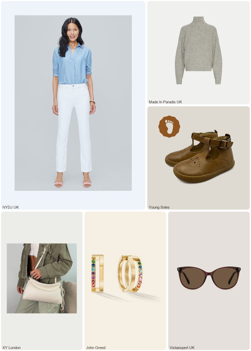 The complete outfit featuring XY London Kennedy Structured Shoulder Clutch Bag in Beige - Beige