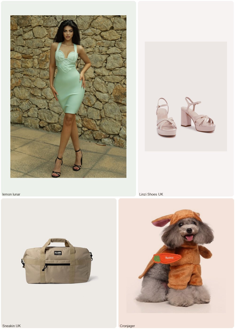 The complete outfit featuring Linzi Linzi Shoes - Nude Faux Patent Crossover Platform Heels- 6