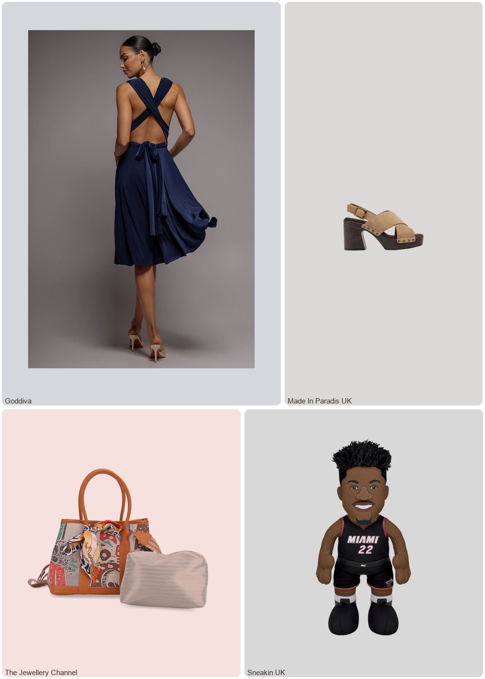 The complete outfit featuring Goddiva Goddiva Soft Touch Multi Way Open Back Midi Dress - Navy Blue
